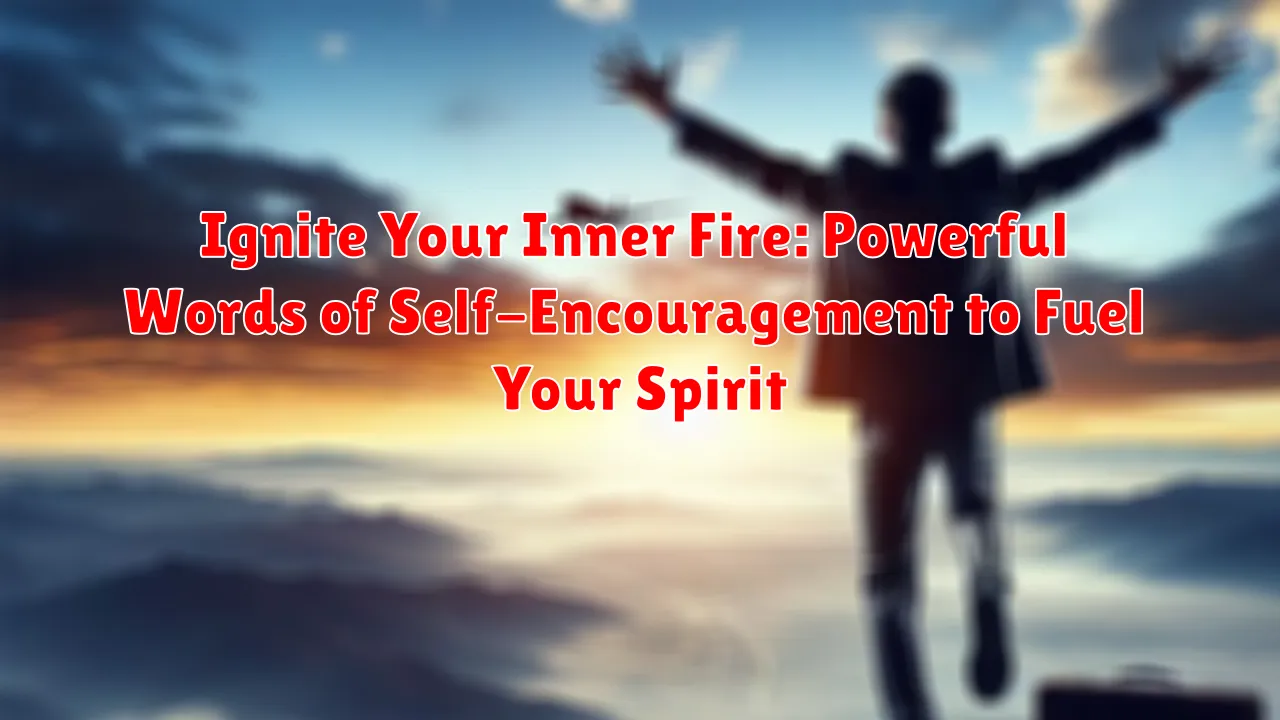 Ignite Your Inner Fire: Powerful Words of Self-Encouragement to Fuel Your Spirit Ignite Your Inner Fire: Powerful Words of Self-Encouragement to Fuel Your Spirit